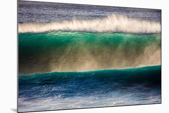 Large breaking wave, West Oahu, Hawaii-Mark A Johnson-Mounted Photographic Print