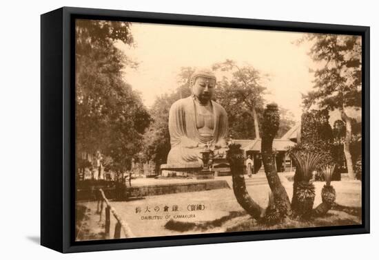 Large Buddha Statue in Japan-null-Framed Stretched Canvas