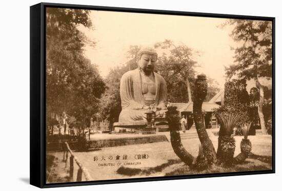 Large Buddha Statue in Japan-null-Framed Stretched Canvas