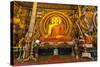 Large Buddhist Statue at Gangaramaya Temple, Colombo, Sri Lanka, Asia-Charlie-Stretched Canvas