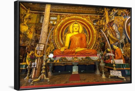 Large Buddhist Statue at Gangaramaya Temple, Colombo, Sri Lanka, Asia-Charlie-Framed Photographic Print