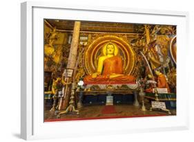 Large Buddhist Statue at Gangaramaya Temple, Colombo, Sri Lanka, Asia-Charlie-Framed Photographic Print