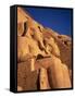 Large Carved Seated Statues of the Pharaoh, Temple of Rameses II, Nubia, Egypt-Sylvain Grandadam-Framed Stretched Canvas