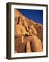 Large Carved Seated Statues of the Pharaoh, Temple of Rameses II, Nubia, Egypt-Sylvain Grandadam-Framed Photographic Print