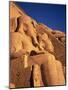 Large Carved Seated Statues of the Pharaoh, Temple of Rameses II, Nubia, Egypt-Sylvain Grandadam-Mounted Photographic Print