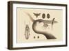 Large Cested Heron-Mark Catesby-Framed Art Print