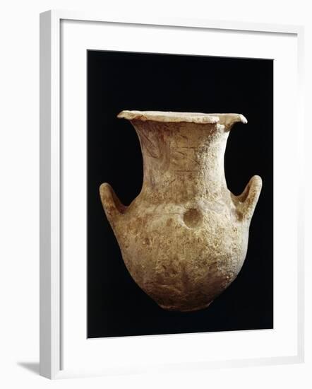 Large Clay Pot from Ripatransone, Marche Region, Italy, Picene Civilization-null-Framed Giclee Print