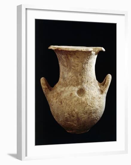 Large Clay Pot from Ripatransone, Marche Region, Italy, Picene Civilization-null-Framed Giclee Print