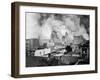 Large Clouds of Smoke from the Spreading Fires-null-Framed Photographic Print