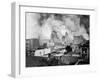 Large Clouds of Smoke from the Spreading Fires-null-Framed Photographic Print