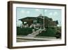 Large Craftsman Bungalow-null-Framed Art Print