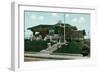 Large Craftsman Bungalow-null-Framed Art Print