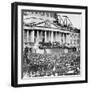 Large Crowd at Abraham Lincoln Inaugural Speech-null-Framed Photographic Print