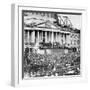 Large Crowd at Abraham Lincoln Inaugural Speech-null-Framed Photographic Print