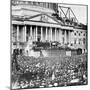 Large Crowd at Abraham Lincoln Inaugural Speech-null-Mounted Photographic Print