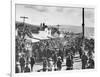 Large Crowd in Dawson City-null-Framed Photographic Print