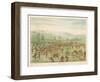 Large Crowd of Native Americans Play Lacrosse-George Catlin-Framed Photographic Print