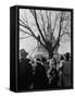 Large Crowd of Spectators Enjoying the Celebrations, During the Inauguration of Harry S. Truman-George Skadding-Framed Stretched Canvas