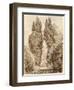 Large Cypresses at the Villa D'Este-Jean-Honoré Fragonard-Framed Giclee Print