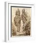 Large Cypresses at the Villa D'Este-Jean-Honoré Fragonard-Framed Giclee Print