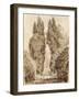 Large Cypresses at the Villa D'Este-Jean-Honoré Fragonard-Framed Giclee Print