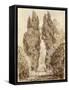Large Cypresses at the Villa D'Este-Jean-Honoré Fragonard-Framed Stretched Canvas