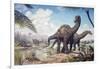 Large Dicraeosaurus Sauropods from the Late Cretaceous of Africa.-null-Framed Art Print