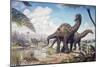 Large Dicraeosaurus Sauropods from the Late Cretaceous of Africa.-null-Mounted Art Print