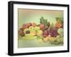 Large Display of Various Fruit and Vegetables with a Vintage Effect-kjpargeter-Framed Photographic Print
