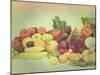 Large Display of Various Fruit and Vegetables with a Vintage Effect-kjpargeter-Mounted Photographic Print