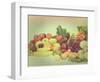 Large Display of Various Fruit and Vegetables with a Vintage Effect-kjpargeter-Framed Photographic Print