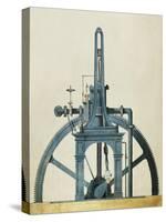 Large Double-Chamber Steam Engine, 19th century-Science Source-Stretched Canvas