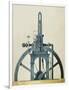 Large Double-Chamber Steam Engine, 19th century-Science Source-Framed Giclee Print