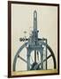 Large Double-Chamber Steam Engine, 19th century-Science Source-Framed Giclee Print