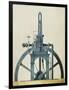 Large Double-Chamber Steam Engine, 19th century-Science Source-Framed Giclee Print