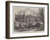 Large Elm Torn Up by the Late Hurricane, at Magdalen College, Oxford-null-Framed Giclee Print