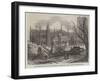 Large Elm Torn Up by the Late Hurricane, at Magdalen College, Oxford-null-Framed Giclee Print