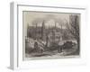 Large Elm Torn Up by the Late Hurricane, at Magdalen College, Oxford-null-Framed Giclee Print