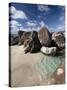 Large Eroded Granite Outcrops at the Baths in Virgin Gorda, British Virgin Islands, West Indies-Donald Nausbaum-Stretched Canvas