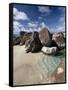 Large Eroded Granite Outcrops at the Baths in Virgin Gorda, British Virgin Islands, West Indies-Donald Nausbaum-Framed Stretched Canvas