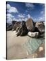 Large Eroded Granite Outcrops at the Baths in Virgin Gorda, British Virgin Islands, West Indies-Donald Nausbaum-Stretched Canvas