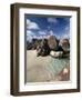 Large Eroded Granite Outcrops at the Baths in Virgin Gorda, British Virgin Islands, West Indies-Donald Nausbaum-Framed Photographic Print