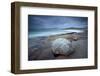 Large Erratic Boulder on the Rocky Coastline at Scarista-Lee Frost-Framed Photographic Print