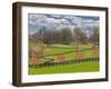 Large Field and Fence Line in Louisville, Kentucky, Usa-Adam Jones-Framed Photographic Print