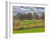 Large Field and Fence Line in Louisville, Kentucky, Usa-Adam Jones-Framed Photographic Print