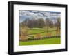 Large Field and Fence Line in Louisville, Kentucky, Usa-Adam Jones-Framed Photographic Print