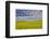 Large field of canola on the Washington State and Idaho border near Estes, Idaho-Darrell Gulin-Framed Photographic Print