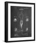 Large Filament Light Bulb Patent-Cole Borders-Framed Art Print