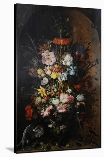 Large Flower Still Life with Crown Imperial, 1624-Roelandt Jacobsz. Savery-Stretched Canvas