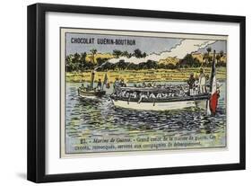 Large French Navy Cutter-null-Framed Giclee Print